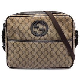 Gucci Beige GG Supreme Crossbody Interlocking G