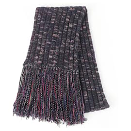 Stola in misto lana, angora e cashmere multicolore Chanel
