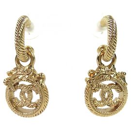 Orecchini a pendente in corda attorcigliata Coco Mark Vintage 05A di CHANEL