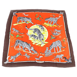 Bufanda de seda Hermès Carré 140 Tendresse Feline