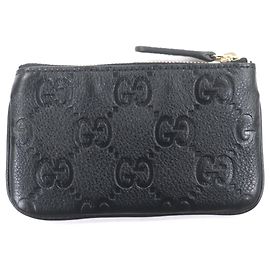 Gucci Black Leather Coin Pouch
