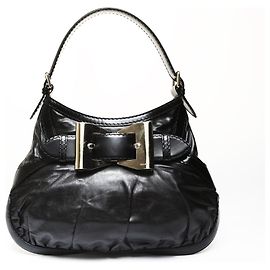 Borsa a spalla Hobo Queen con nastro Gucci