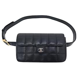 BORSA CINTURA CHANEL BARRA DI CIOCCOLATO PELLE CAVIALE