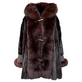Christian Dior BOUTIQUE FOURRURE ロングコート Christian Dior Boutique Fourrure Fur Coat Brown ref.1612356 - Joli