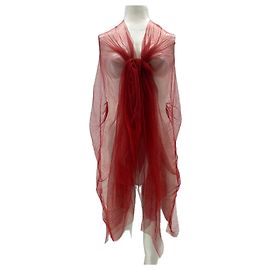 Autre Marque Rotes Seidentuch