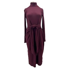 Ralph Lauren Abito bordeaux con colletto alto