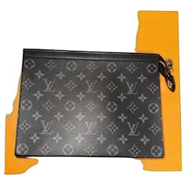 Clutch Pochette Voyage MM Monogram Louis Vuitton nera