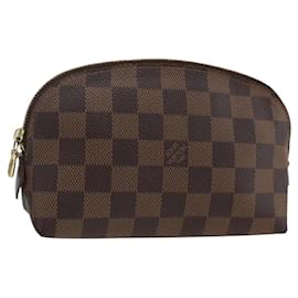 LOUIS VUITTON Pochette Cosmetica PM Damier Ebene N47516 Autentica LV BA11593