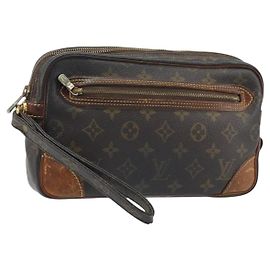 LOUIS VUITTON Monogram Marly Dragonne GM Clutch Bag M51825 LV Auth BSZ486