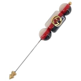 Spilla in metallo Interlocking Sherry di GUCCI multicolore Auth am11178A