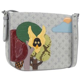 LOUIS VUITTON Monogram Mini Musette Comte De Fe Tasche Grau M92279 LV Auth ka3339V