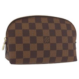 LOUIS VUITTON Pochette Cosmetica PM Damier Ebene N47516 Autentica LV SW2192