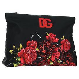 Dolce & Gabbana DOLCE&GABBANA D&G x Jujutsu Kaisen Bolsa Nobara Nylon Preto Prata Auth 167127SM