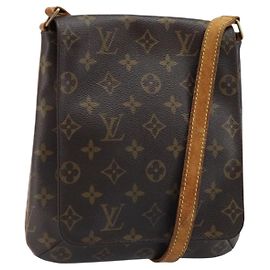 LOUIS VUITTON Borsa a Spalla Lunga Monogram Musette Salsa M51387 LV Auth BSZ478