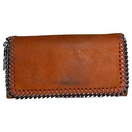 Stella Mc Cartney Carteira longa em couro vegano Stella McCartney vintage laranja