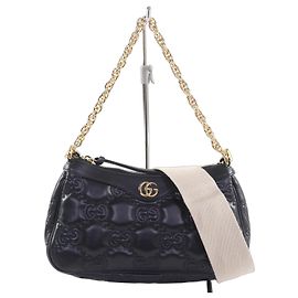 Borsa a mano/spalla in pelle matelassé GG di GUCCI