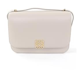 Borsa a Spalla Loewe Goya Medium Light Ghost Anagram in Pelle