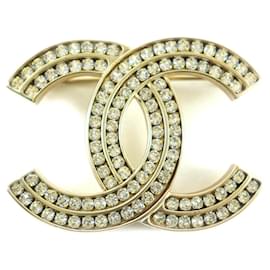 Spilla in strass Coco Mark in oro di Chanel
