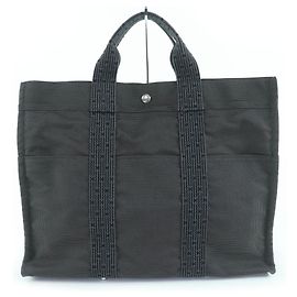 Bolso tote de lona Hermès Herline MM Sellier Hardware