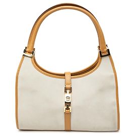Borsa Gucci Jackie Bardot in suede bianco