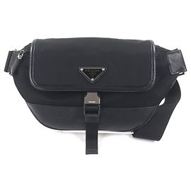 Bolsa de corpo em nylon e couro Prada 2VH176