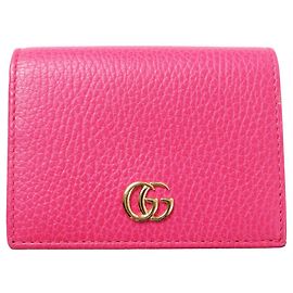 GUCCI 456126 GG Marmont Cartera Mini de Cuero