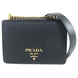 Mini borsa a spalla in pelle Saffiano Prada