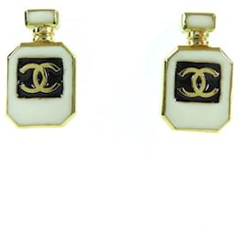 Ohrringe in Form einer Chanel C25C Coco Mark Parfümflasche