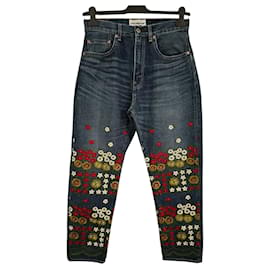 Jeans de denim bordados Junya Watanabe