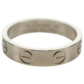 Anello Cartier Love 750 Oro Bianco Auth am11120SM