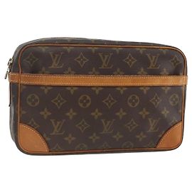 LOUIS VUITTON Clutch Compiegne 28 M51845 LV Auth gh1962