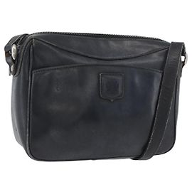 Céline Borsa a Spalla CELINE in Pelle Blu Navy Oro Auth ka3302