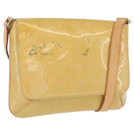 LOUIS VUITTON Borsa Thompson Street Monogram Vernis Beige M91301 LV Auth ep13928