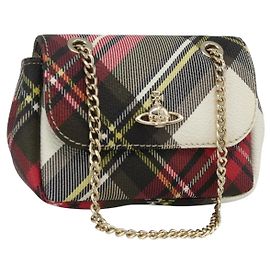 Borsa a spalla con catena Vivienne Westwood in pelle PVC rosa oro Auth YKZ491A