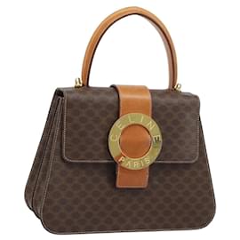 Céline Borsa a mano in tela Macadam CELINE PVC 2in1 oro marrone Auth ARZ616A