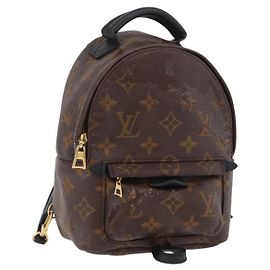 LOUIS VUITTON Monogram Palm Springs MINI Rucksack M44873 LV Auth ARZ405