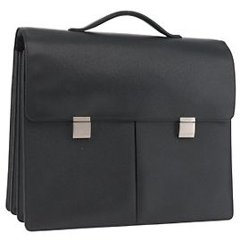 LOUIS VUITTON Sac de bureau Taiga Tobol Ardoise M30792 LV Auth bs33959