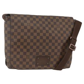 LOUIS VUITTON Sac à épaule Damier Ebene Brooklyn MM N51211 LV Auth ka3342