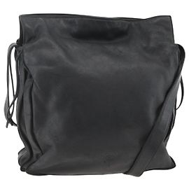 Borsa a Spalla in Pelle Nera LOEWE Auth ep13912