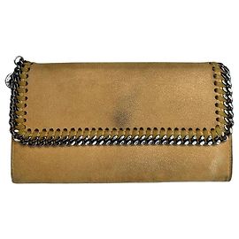 Stella Mc Cartney Vintage Stella McCartney Veganes Leder Falabella Lange Geldbörse Gelb
