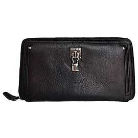 Céline Cartera larga con cremallera bloqueada Celine Paris vintage bronce