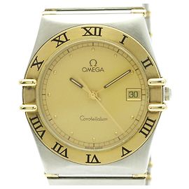 OMEGA Constellation 18K Gold Steel Quartz Men's Watch