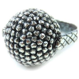 Bottega Veneta 925 Ball Ring aus Silber