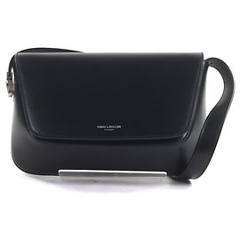 Borsa a tracolla piccola in pelle liscia con logo Saint Laurent