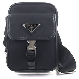 Borsa a tracolla per smartphone in nylon Saffiano di Prada