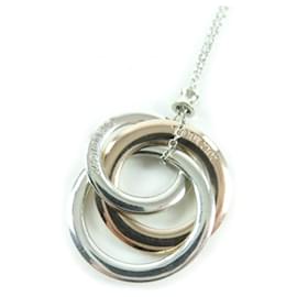Tiffany & Co Collana in metallo 925 Tiffany 1837 con cerchi intrecciati