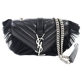Borsa a Spalla in Pelle Classic Baby Chain di Saint Laurent