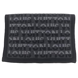 Sciarpa in lana nera Louis Vuitton