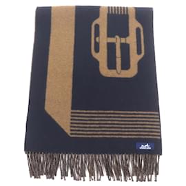 Sciarpa in cashmere blu navy Hermès