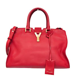 Bolso de cuero Petit Cabass para mujeres de Saint Laurent